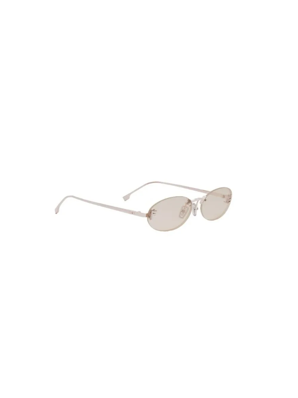 New FENDI Women's Sunglasses Metal Frame FIRST CRYSTAL FE4075US 28Y 54 Rose Oval